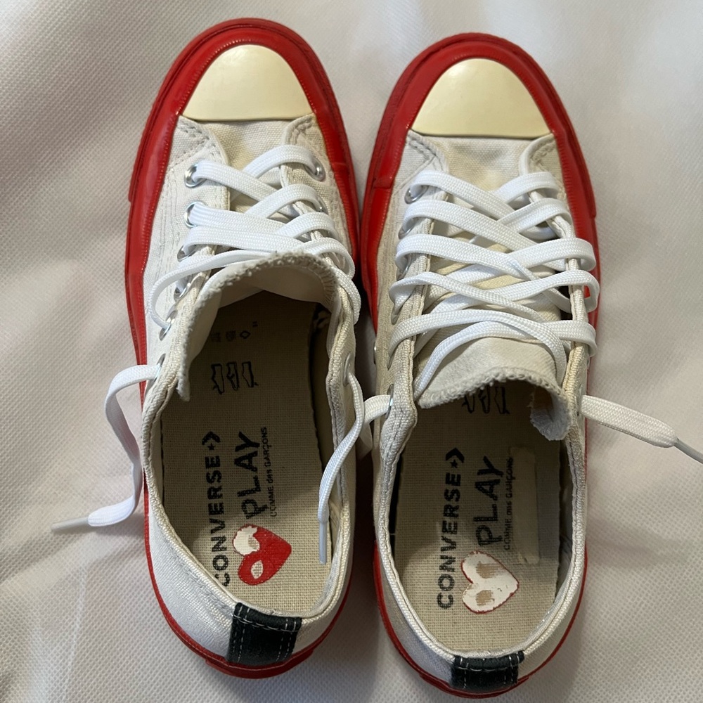 Comme des Garcons - Converse White Sneakers